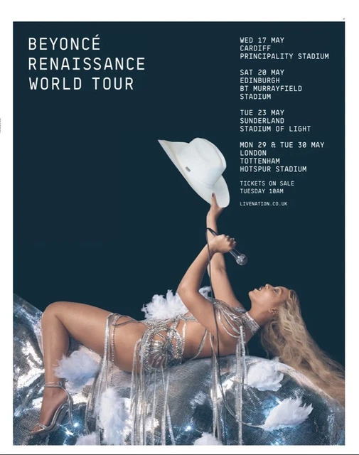BEYONCE RENAISSANCE WORLD Tour Ad Newspaper Poster Full Page Promo 14