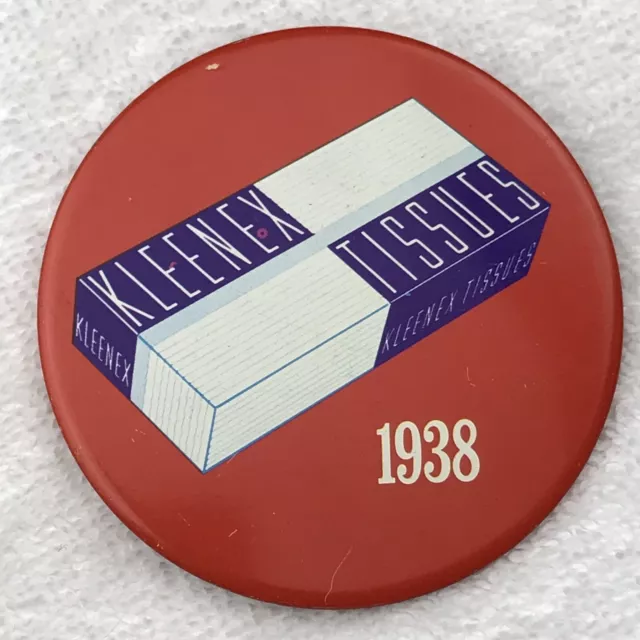 Kleenex Classic Box Series 1938 Pin Button Pinback