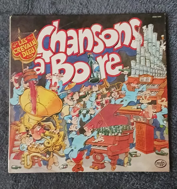 Vinyle Les Crévain Dieu Chansons à boire 33Tours Vinyle Les Crévain Dieu Chansons à boire 33Tours