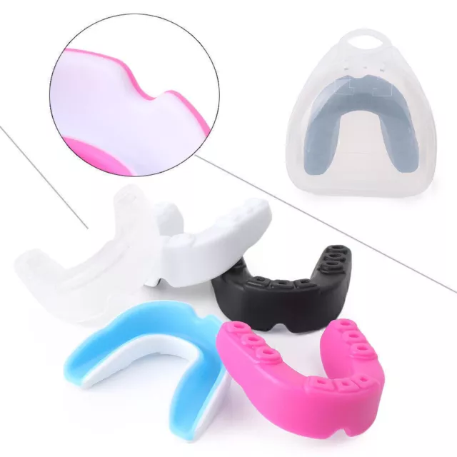 1x E003 Mundschutz Mouthguard für NBA Basketball Kickboxen Taekwondo Kampf