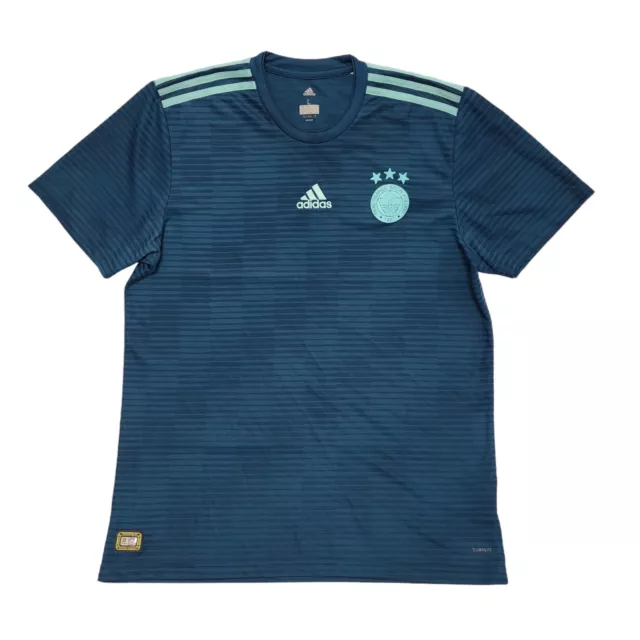 Adidas Fenerbache Blue Short Sleeve Football Shirt UK Men's Size L DD63