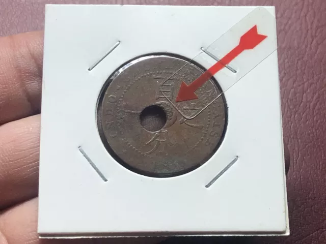 ERROR 1 Cent France Indochine Coins 1920 Original Vintage Rare_LDP Shop.