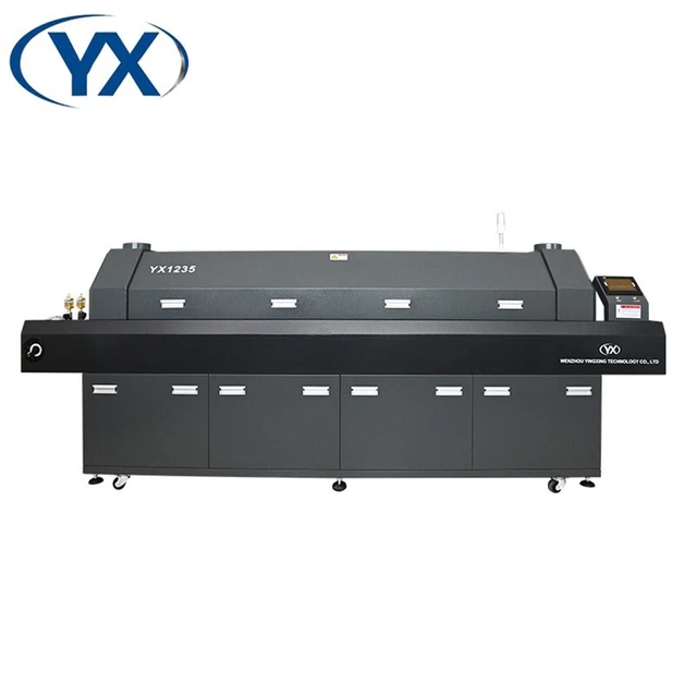 Stock in EU SMT Stable Belt Reflow Oven Machine YX1235 with 12 Temperature Zone