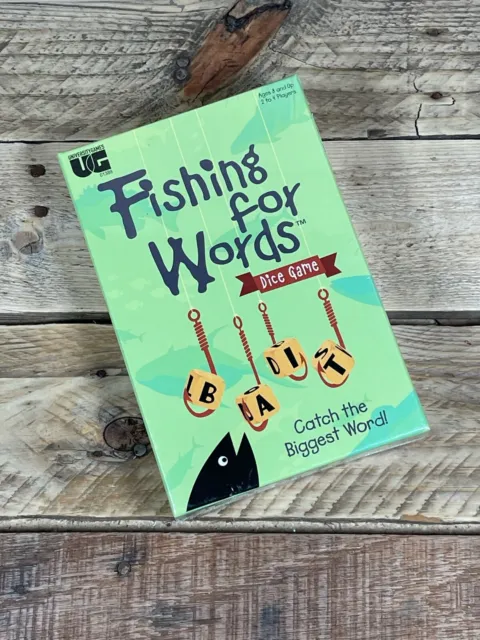 Fishing For Words Dice Game University Games 2+ Player Team Spelling 2022 Puzzle