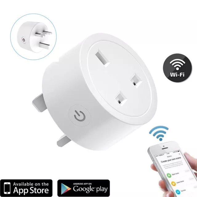 Tuya Smart Plug WiFi Outlet Plug 16A Wireless Power Socket Amazon Alexa Google