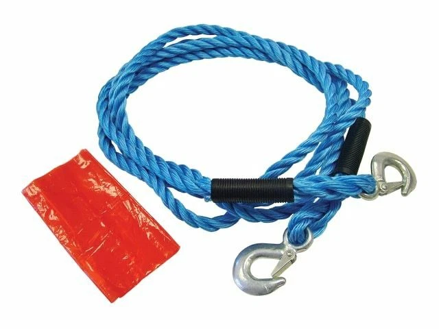 Faithfull corda di traino 4 m ganci in metallo 2 tonnellate