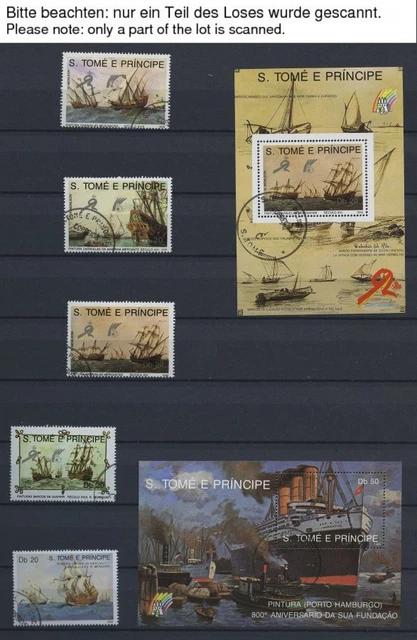 SAO TOME UND PRINCIPE o, 1988-92, Partie verschiedener Ausgaben und Bl.s, Prach