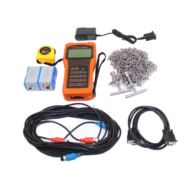 TUF-2000H HANDHELD DIGITAL Ultrasonic Flowmeter Flow Meter + Standard ...