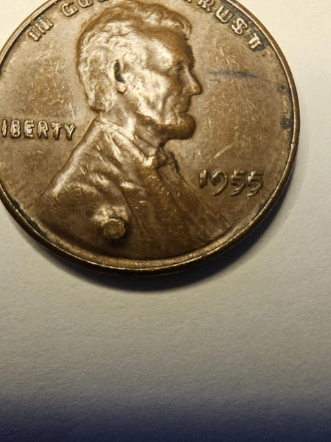1955 Double Die Lincoln Cent Almost Uncirculated "DETAILS" *Rare*King  Key Date