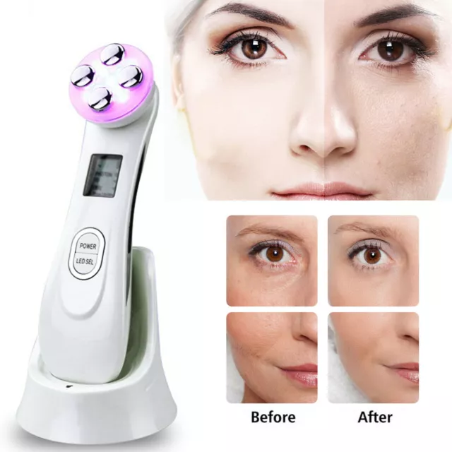 5 in 1 RF Beauty Instrument Gesichtsmassagegerät Anti-Aging Falten Entfernen