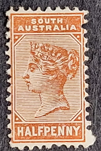 1893 South Australia 1/2d Pale Brown New values stamp P13 WMK Crn/SA Mint .