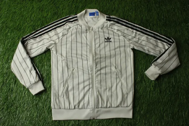 ADIDAS SUPERGIRL 3 STRIPES ORIGINAL casual WOMENS TRACK TOP JACKET SIZE 12 (38)