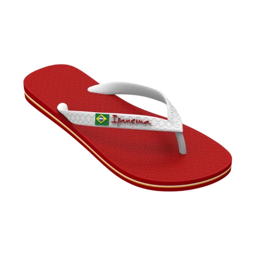 IPANEMA CLASSIC BRASIL II KID RED WHITE CIABATTE INFRADITO BAMBINI mare piscina