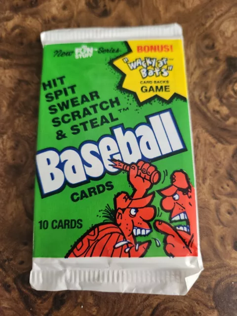 NEW SEALED  Confex Hit Spit Swear Scratch & Steal Goof Baseball Cards 1991