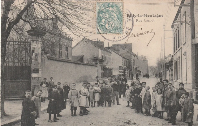 CPA 51 RILLY la MONTAGNE Rue Carnot