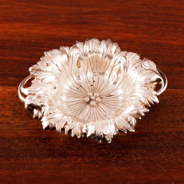 Reed & Barton Art Nouveau Sterling Silver Nut Bowl Les Six Fleurs Petunia 1901