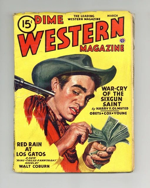 Dime Western Magazine Pulp Mar 1946 Vol. 45 #3 GD