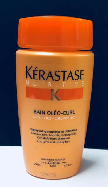 Kerastase Nutritive Bain Oleo Curl Shampoo for Dry,Curl & Unruly Hair - 8.5 FLOZ