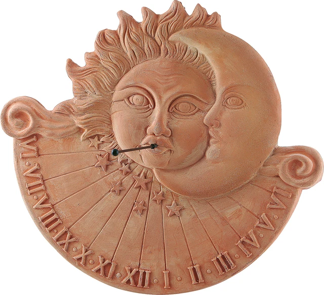 Meridiana In Terracotta Italiana 35 Cm - Resistente Al Gelò, Decorazione Da Giardino - Foto 11