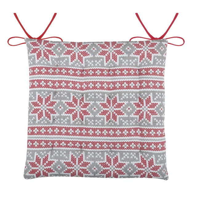 Cuscino seduta 40x40 cm stelle di Natale Natale inverno