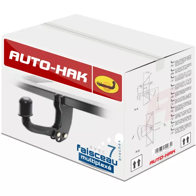 Attelage rigide pour Kia Sportage NQ5 SUV depuis 2021 + faisceau 7-br+adaptateur