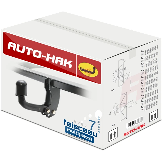 Attelage Rigide Pour Peugeot 107 (2005-2014) - Capacité 500 Kg, Faisceau Universel 7 Broches, Marque Steinhof