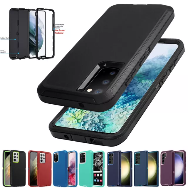 For Samsung Galaxy S24 S22 S21 S20 Ultra S23 FE Case Heavy Duty Shockproof Cover