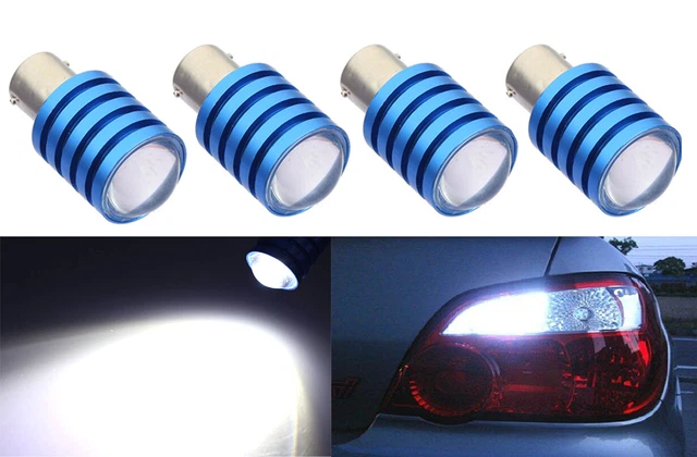 ICBEAMER 2 pairs 1156 1159 5008 LED 7.5W White Replace Tail Brake Light Bulb G70