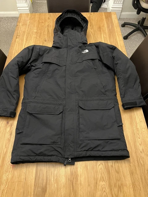 Cappuccio Giacca Parka Uomo Ragazzo NERO The North Face Goose Down 550 Dryvent