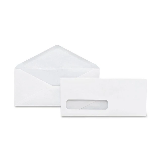 Quality Park Woven Business Envelope - Single Window - #10 [4.13" X 9.50"] - 24