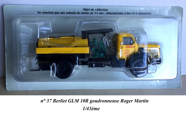HACHETTE 1/43 BERLIET TLR 10R BREAKDOWN & RECOVERY BUS ARTIS WHITE FRANCE 1957