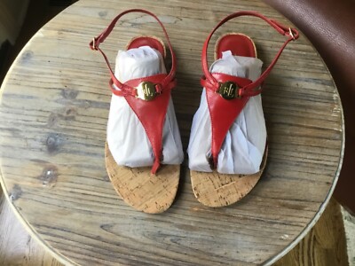 Lauren Ralph Lauren Women's Anita Sandal, size 7 , red, great condition, 
