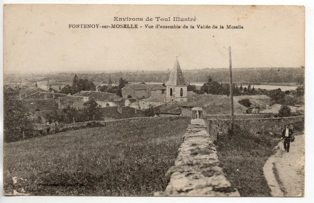 FONTENOY SUR MOSELLE - Meurthe et Moselle - CPA 54 - Vue d'ensemble village
