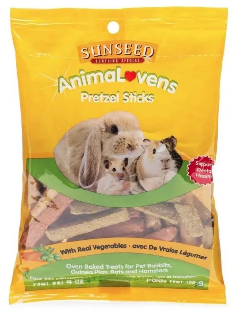Palos de pretzel Sunseed AnimaLovens para animales pequeños