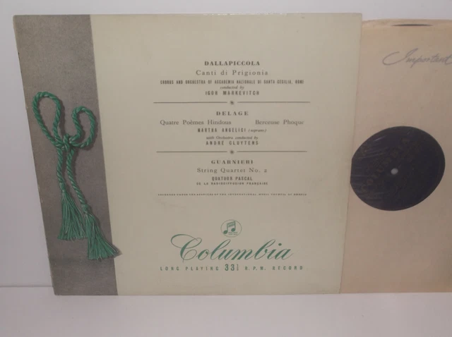 33CX 1353 Dallapiccola Delage Guarnieri B/G