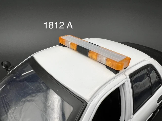 thumbnail image 2 of 1/64 Scale Clear Lightbar Set – For DCP Tow Trucks, Trailers & Code 3 Fire Trucks (3-Pack) 2 of 6