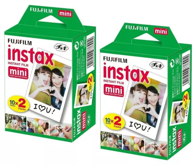 40 Prints Fujifilm Instax Mini Instant Film for Fuji 11, 9 & Polaroid 300 Camera