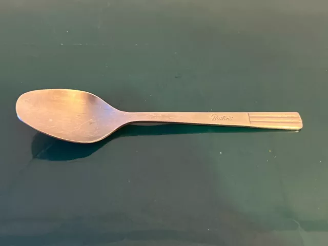 Vintage Butlins Stainless Steel Tea Spoon 130mm Cutlery Holiday Memorabilia