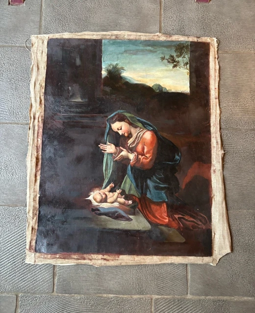 Tableau Huile Sur Toile 'Les Falaises' – école Française XXe, Signé Gisèle Depasse, Bon état