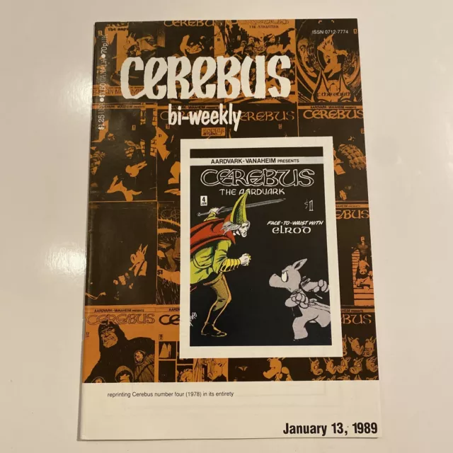 *** CEREBUS BI-WEEKLY # 4 *** DAVE SIM … Copper Age Aardvark Vanaheim 1989 … VF