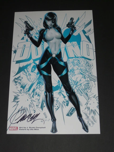 Domino Art Print #3 Signed By J Scott Campbell 11X17