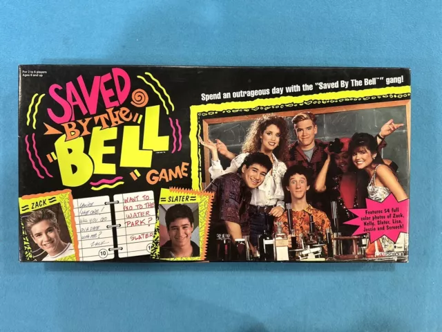 Vintage 1992 Saved By the Bell Board Game Pressman Zack Kelly Screech - Complete
