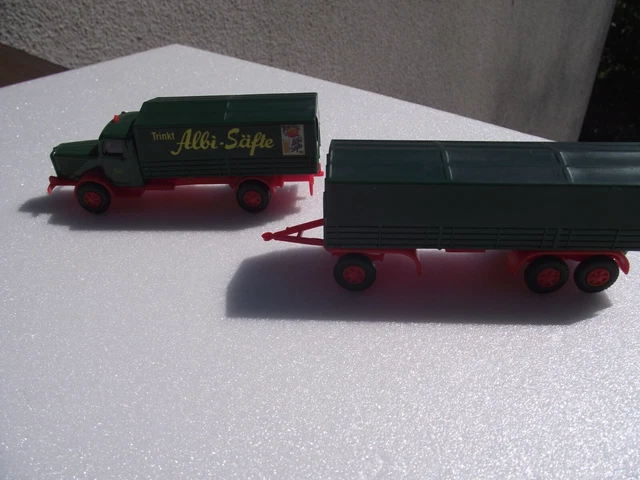 Miniature Wiking MB Actros Coca-Cola – Camion Avec Remorque Échelle 1/87 (HO)