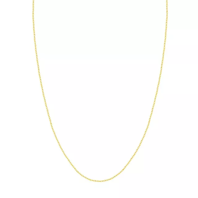 1.20mm Open Dainty Twisted Rope Chain Necklace Real Solid 14K Real Yellow Gold