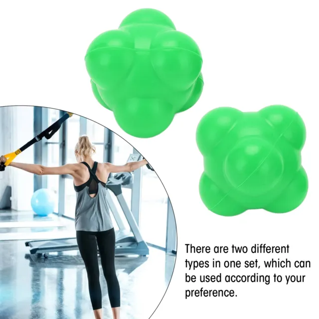 2pcs Rubber Reaction Bounce Balls Irregular Shape Reaction Balls For Coordinatio