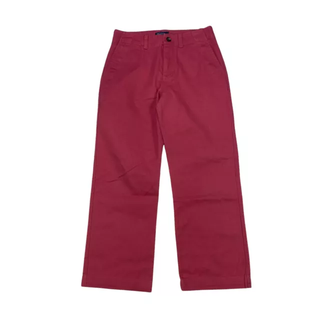 Polo Ralph Lauren Pants Boys Size 12 Straight Fit Pink Chino Flat Front Twill