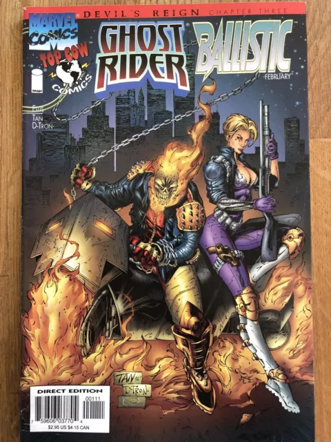 Ghost Rider / Ballistic  #1 Marvel/Image (Feb’97) Devils Reign Chapter 3