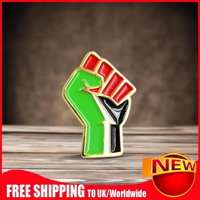 10-Piece Set: Turkey & Palestine Flag Friendship Lapel Pins – White Background (Unisex) main image 0
