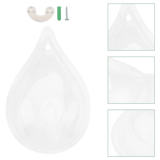 1Pc Water Drop Shaped Fish Tank Pendant Bubble Aquarium Wall Wall Flower Pot