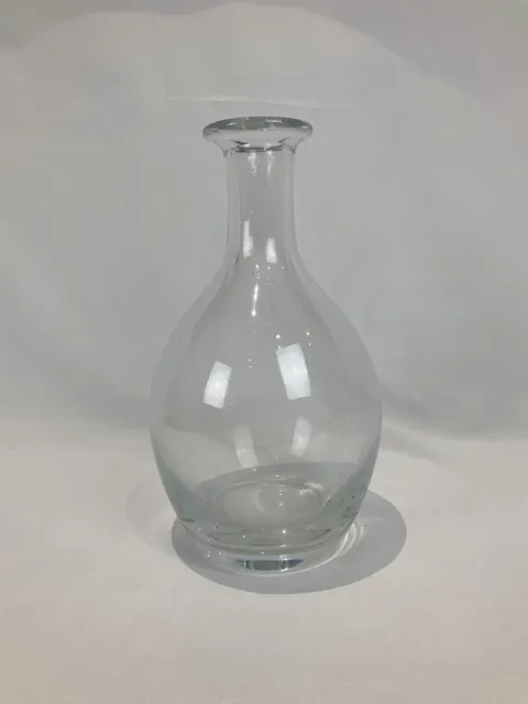 Ancienne carafe à vin en verre transparent XXème